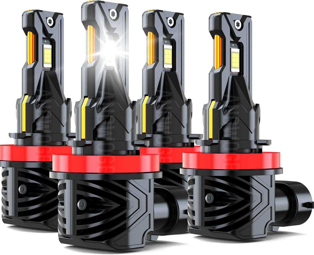 Lights Compatible for Nissan Sentra Light Bulbs High Low Beam for Off Road, Years: 2013 2014 2015 2016 2017 2018, Pack of 4
