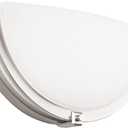 13 inch Dimmable LED Wall Sconce, Half Moon Wall Light Fixture, 3000K/4000K/5000K Color Temperature Adjustable, Modern Bathroom Vanity Light FixturesSuper Bright 950 Lumen (Brushed Nickel)