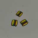 Set 3 Pcs Mini Small Hamburger Vegetable Cartoon Patch Stickers Embroidered Iron on Applique Patches Logo T-Shirt Polo Shoes Caps Decoration DIY or Souvenir Gift Birthday for Kids (04)
