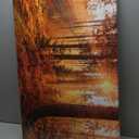 Mystery Forest Light Wall Art, Nature Landscape Pictures Canvas Prints Wall Decor, Autumn Trees Paintings Hang for Office Bedroom, Bathroom, Living Room for Home Decoration - 24”x36”