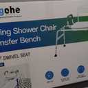 Sangohe Shower Chair for Inside Shower, Sliding Shower Chair, Tub Transfer Bench with 360 Swivel Seat, Tub Transfer Benches for Bathtubs, Medical Shower Seat for Elderly and Disabled, 788B (788B Slide&Swivel)