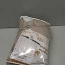 Flax Linen Greyish Beige Light Blocking Curtains 90 Inches Long 2 Panels Set for Dining Room, Neutral Memory Shape Pleated Blackout Heavy Duty Curtain with Hooks Ceiling Track Patio Door Drape 7-1/2FT (Burlywood Birch)