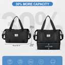 Travel Duffel Bag, Sports Tote Gym Bag, Shoulder Weekender Overnight Bag for Women