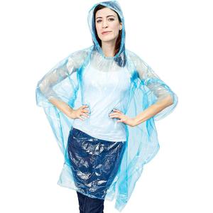 Juvale Rain Ponchos for Adults - One Size (50 x 39.4 In) Hooded Plastic - 5 Vibrant Colors - 20-Pack Disposable Ponchos Family Pack for Camping, Hiking & Travel