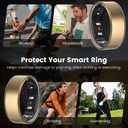 sylacor Ring Cover Compatible with Ringconn Gen 2, Durable Scratch-Resistant TPU Protecter for Women Men for Gym and Working Out (3 Clear, Size 9)