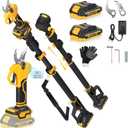 2-in-1 Cordless Pole Pruner, 2.2" Opening Electric Shears, 2×2.0Ah Battery