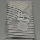 Boho Shower Curtain for Bathroom 48x72 inches White Grey Lines Waterproof Shower Curtain Set with Hooks Bohemian Stripe Fabric Stall RV Shower Curtains (Beige)