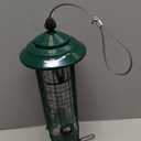 Kingsyard Squirrel Proof Bird Feeders for Outdoors with Weight-Activated Perches, 3 Lbs Capacity Large Metal Bird Feeder for Small Wildbirds Finch Cardinal Bluebird, Weatherproof, Green