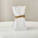 Glass Vase Irregularly Folded Paper Glass Vase Creative Showroom Hydroponic Home Decoration (Color : Matte - S)