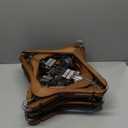 Wooden Hangers with Clips 24 Pack Wooden Pants Hangers,Skirt Hangers with Clips,Adjustable Heavy Duty Clip Hangers,Hangers for Pants,Jeans,Slacks,Shorts Walunt (Walnut)