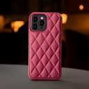 ZHEGAILIAN for iPhone 12 iPhone 12 Pro Case, Military-Grade Protection, All-Around Shockproof Corners, Stylish Leather Phone Case for iPhone 12 iPhone 12 Pro - Rose