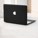 BYCeKe Compatible with MacBook Air 13 Inch 2022 2021-2018 M1 A2337 A2179 A1932, Black Case & Keyboard Cover for Mac Air 13, Beige 