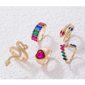 Chunky Stackable Rings Set For Women Open Adjustable Bold Thick Geometric Knuckle Rings Minimalist Statement Jewelry Gift