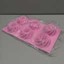 HUAKENER 2 Pcs Mini Fluted Cake Pan, 6-Cavity Fluted Cake Mold, Non-stick Silicone Baking Mold for Cupcakes, Donuts, Cornbread, Brownies, Jellies