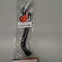 Tusk Folding Shift Lever Black/Silver Tip Compatible with Kawasaki KLR650 2022-2025/KLR650 Adventure ABS 2022-2025