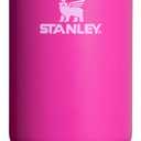 STANLEY IceFlow 2.0 Flip Straw Tumbler with Handle 30 oz | Twist On Lid and Flip Up Straw | Leak Resistant Water Bottle | Insulated Stainless Steel | BPA-Free | Violet Blossom