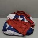 4Pack 3x6 Ft American Pleated Fan Flag, American Flag Bunting for Outdoor, US Patriotic Half Fan Banner for 4th of July Memorial Day Independence Day Outdoor Indoor Decorations