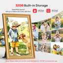 Frameo 10.1" WiFi Digital Picture Frame with 32GB Memory, 1280 x 800 IPS HD Touch Screen Electronic Photo Frame, Auto-Rotate, Slideshow, Wall Mountable, Share Photos/Video Remotely Anywhere