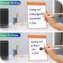 A5 Portable Whiteboard, PU Leather Magnetic Whiteboard, Reusable Small Dry Erase Board for Fridge, Kickstand Portable White Board