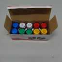 10Pcs AC/DC 24V LED Power Indicator Light, 22mm (7/8 Inch) Mounting Hole Size, Energy Saving Pilot Light for Electrical Panels, CNKAILANELE, (Green Yellow Red Blue White) 24V (Colorful)