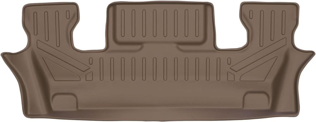 SMARTLINER Custom Fit Tan 3rd Row Floor Mat Liner Compatible with 2020-2023 Compatible with Ford Explorer with 2nd Row Bucket Seats