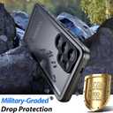 SPORTLINK for Samsung Galaxy S25 Ultra Case, IP68 Waterproof Dustproof Military 360 Full Body Heavy Duty Shockproof Protective with Camera Screen Protector S 25 Phone Front Back Cover 6.9" Black