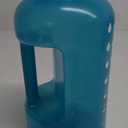 AQUAFIT 64 oz Water Bottle with Time Marker, Half Gallon Gym Bottle with Straw, Handle & 2-in-1 Lid