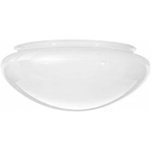 KOR Mushroom Glass Shade Replacement for Ceiling Light Fixtures, 8 Inch Fitter Glass Light Shade, White Interior, Smooth Curved Edge, Durable Glass Cover, 9.5 inches x 4 inches