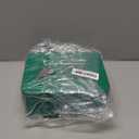 KYODOLED Medium Cash Box with Money Tray,Small Safe Lock Box with Key,Cash Drawer,7.87"x 6.30"x 3.54" Green Medium