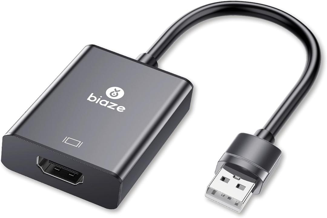 USB to HDMI Converter, Supports 4K@60Hz HDR, Compatible with laptops/desktops/TVs/Monitors/projectors. HDMI to USB Adapter, Compatible with Windows/Mac Systems (USB to HDMI Converter)