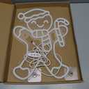 Xuhal Gingerbread Man Neon Sign, Christmas Neon Sign,xmas Decorations Light up LED Light USB Wall Bar Living Room Decor for Winter Home Bedroom Office Table