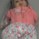 Aori Realistic Reborn Baby Doll Girls - 22 inches Real Life Newborn Baby Dolls, Adorable Lifelike Babies, Weighted Reborn Toddler Gifts Set for Kids Grandma (Flamingo)