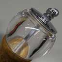 Salt and Pepper Grinder Set, Acacia Wooden Pepper Grinder with Adjustable Coarseness, Refillable Ceramic Blade Grind, Gold Pepper Mill for Kitchen (2pcs-6in-Black)