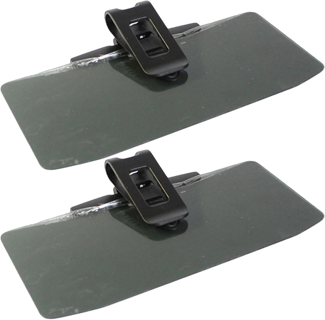 2Pcs Sun Visor Extender for Car Adjustable & Anti-Glare Car Visor Extender Sun Blocker for Day  Night Clip on for SUV Truck