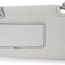 Nakuuly Left Driver Side Sun Visor w/o Light Compatible with Nissan Sentra 2013 2014 2015 2016 2017 2018 2019 Gray Sunvisor with Mirror Replaces # 96401-3SG8A