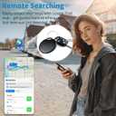 Air Tracker Tags-4 Pack for Android, Bluetooth Tracker Works with Google’s Find Hub | Android Only | Replaceable Battery | Water- Resistance (4Black)