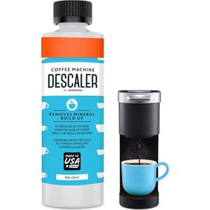 Descaler (1 Pack, 2 Uses Per Bottle) - Made in the USA - Universal Descaling Solution for Keurig, Nespresso, Delonghi and All Single Use Coffee and Espresso Machines (8 Fl Oz (Pack of 1))