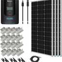 New Upgrades Renogy 400W 12V Solar Panel Starter Kit, 4 * 100 Watt N-Type 16BB Solar Panel, MPPT 40A Charge Controller, Adaptor Kit, Tray Cables, Mounting Z Brackets for RV, Camper, Off-Grid System