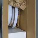 bUCLA 350PCS Gold Plastic Plates Disposable - Gold Plastic Dinnerware Set Include 50 Dinner / 50 Dessert Plates, 50 Forks, 50 Knives, 50 Spoons, 50 Cups, 50 Napkins for Party & Thanksgiving (Gold - Lace Design)