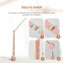 HI BABY MONMENT Crib Mobile Arm - Baby Mobile Hanger with 2-Height Settings Adjustable, Stabilizing Attachment for Added Safety, Mobile Arm for Crib, Sturdy & Secure Design for Nursery Mobile