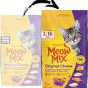 4 x Meow Mix Original Choice Dry Cat Food, 3.15 Pounds (EXP 05/01/27)
