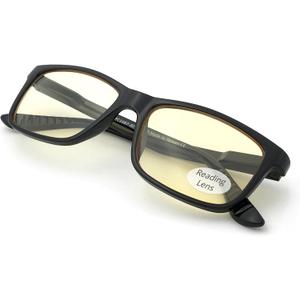 J+S Blue Light Reading Glasses for Women Men | 3 in 1 Readers Block Harmful Blue-Light 100% UVA UVB | 1.0+ to 3.0+ Diopter