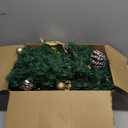 2 Pack 6 Ft Christmas Garland with LED Lights Pre Lit Outdoor Christmas Garland with Pine Cones Bow Gold Berry for Fireplace Mantel Holiday Indoor Decor, Total 12ft