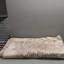 WITSHOCK 6x8 Area Rugs for Living Room: Beige Floral Washable Rugs for Bedroom Dining Room Office Nursery Modern Non-Slip Stain Resistant Low Pile Home Decor（Beige/Brown,6'x8'）