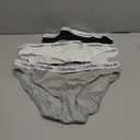 Calvin Klein Women's Carousel Bikini Panty (Medium, Black/White/Grey Heather)