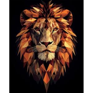 Natuyalo Lion Totem DIY Paint by Numbers for Adults, Animals Abstract DIY Adult Paint by Number Kits Acrylic Canvas Painting for Adults Beginners Art Crafts, No Frame (16" x 20")