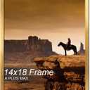 A PLUS MAX 14x18 Picture Frame Gold Light Weight Wall Mount