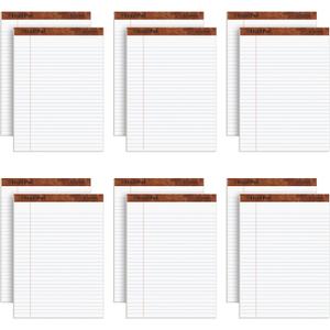 TOPS 8.5 x 11 3/4 Legal Pads, 12 Pack, The Legal Pad Brand, Wide Ruled, White Paper, 50 Sheets Per Writing Pad, Made in the USA (7533)