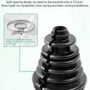 CVS18 Split Type CV Boot, Split CV Axle Boot Repair Kit, Fits Shaft Size 0.87in-1.10in, 5.04in Height, Cracked Torn CV Joint Replacement Can be trimmed to size as needed | Heavy-Duty Split CV Axle Boot Repair Kit