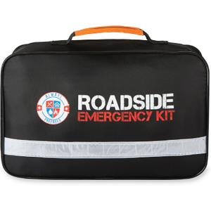 Always Prepared Premium Roadside Emergency Kit for Car - Car Safety Kit, Tools, First Aid, Visibility Gear & More - Perfect Roadside Assistance Kit Gift for New Drivers (125 pc)
